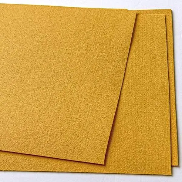 фетр 815 яркий горчичный, 1.2 мм, 33х110 см