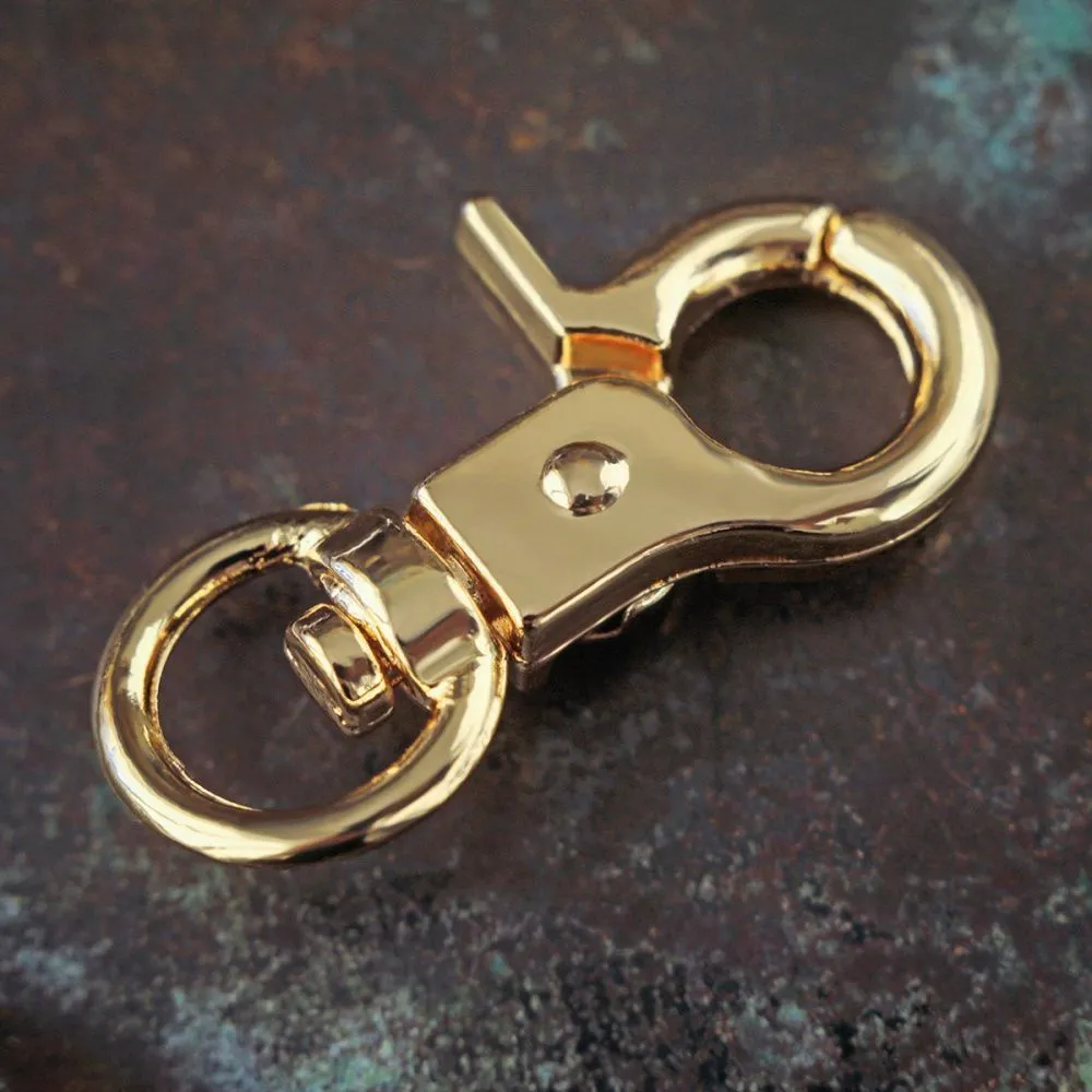 карабин, цвет золото, для брелоков, 30 мм