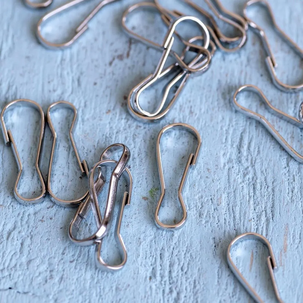 замочек-карабин "симпл", цвет платина, 19х6 мм