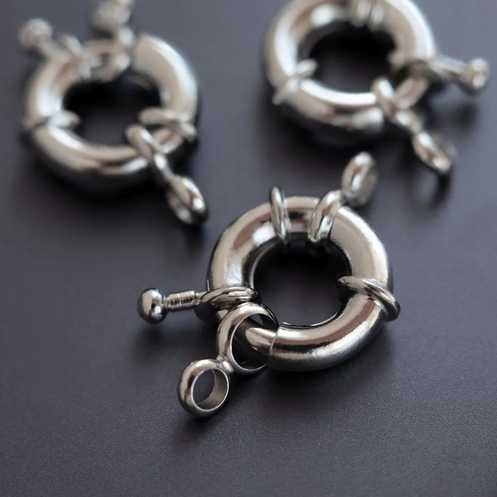 Замочки замочек-кольцо, цвет платина, 12.5-13x6 мм