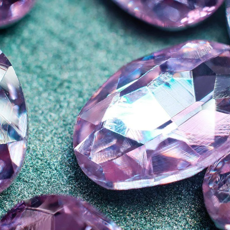 кабошон стекло кристалл, овальный, цвет tanzanite, 18х13 мм