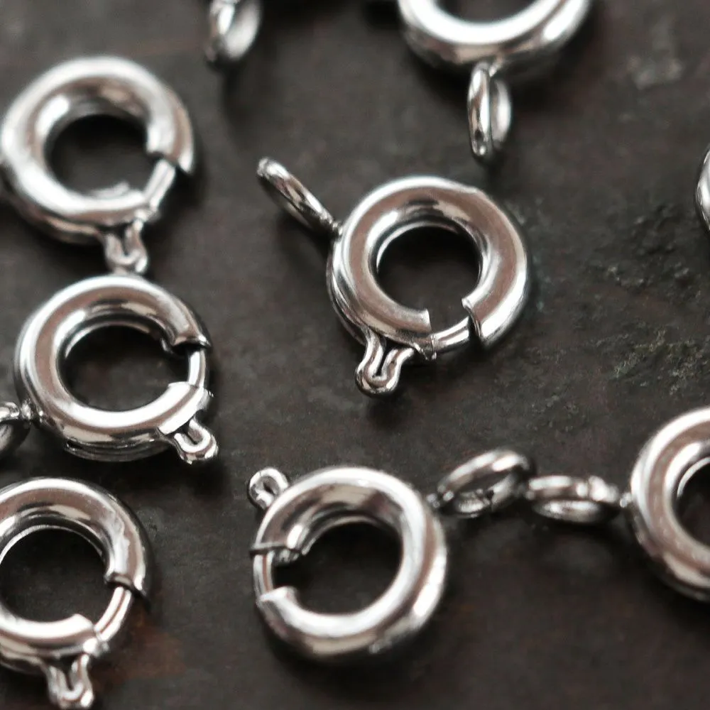 замочек шпрингельный, сталь, 7.5x5x1.2 мм