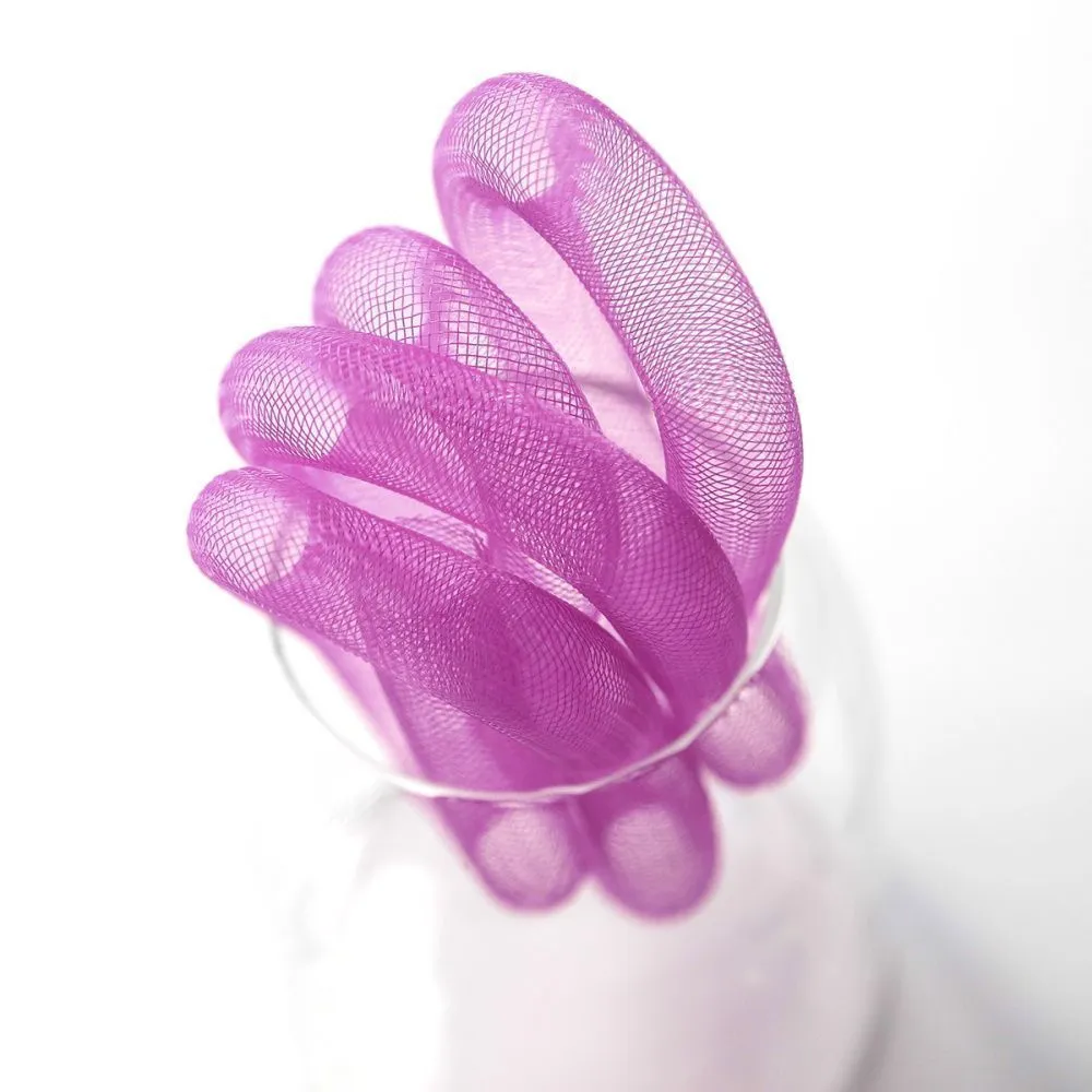 ювелирная сетка, пластик, цвет лиловый, диаметр 16 мм