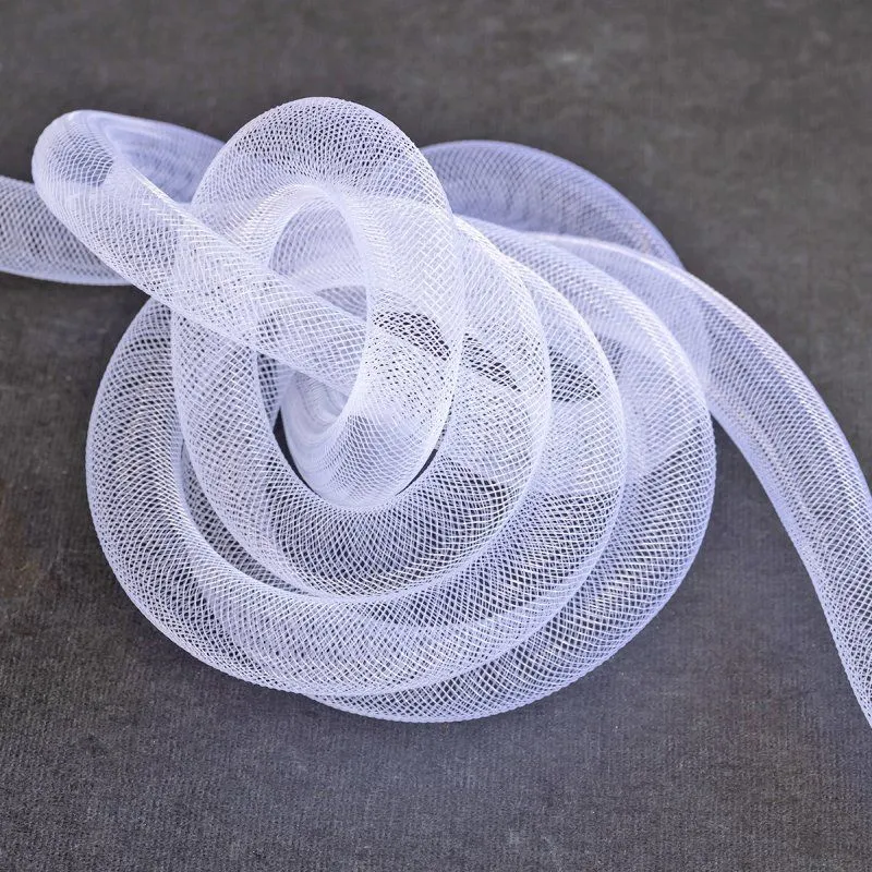 ювелирная сетка, пластик, цвет белый, диаметр 16 мм