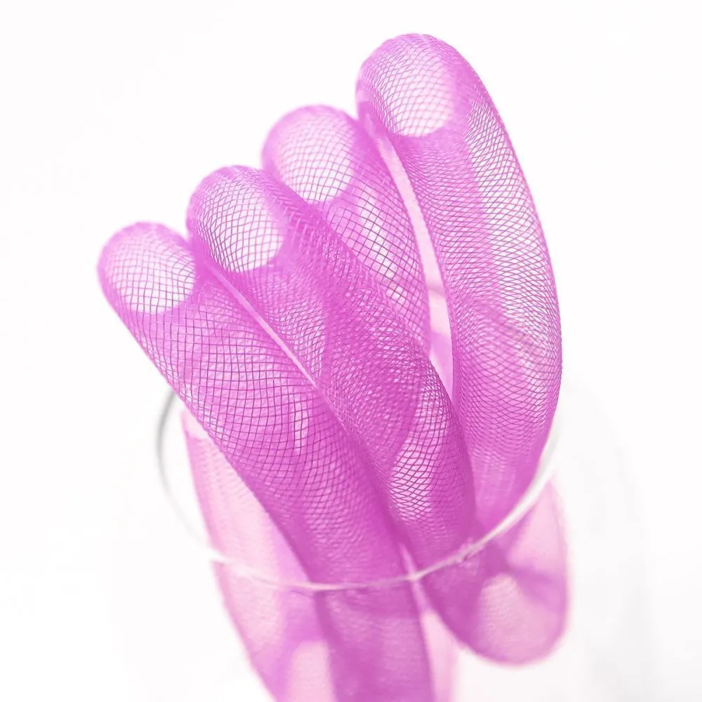 ювелирная сетка, пластик, цвет лиловый, диаметр 16 мм